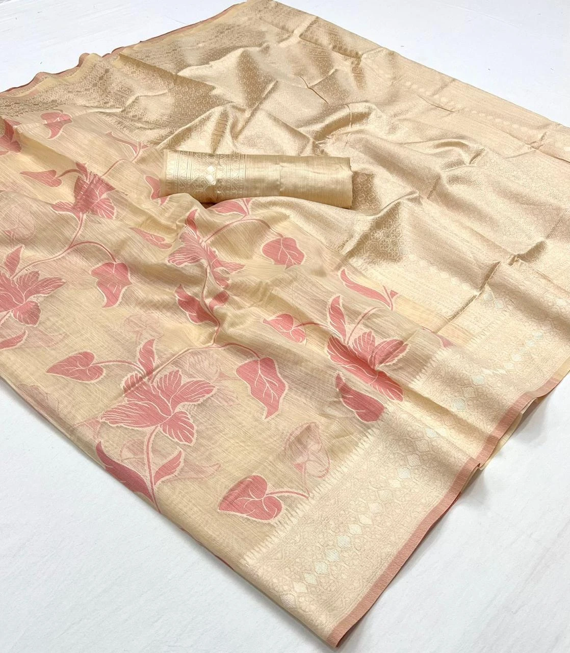 Rajbeer Kapri Linen Handloom Weaving Linen Wholesale Fancy Sarees Catalog — Wholesale Sarees, MPA wholesale from Surat - Gallery Image 4